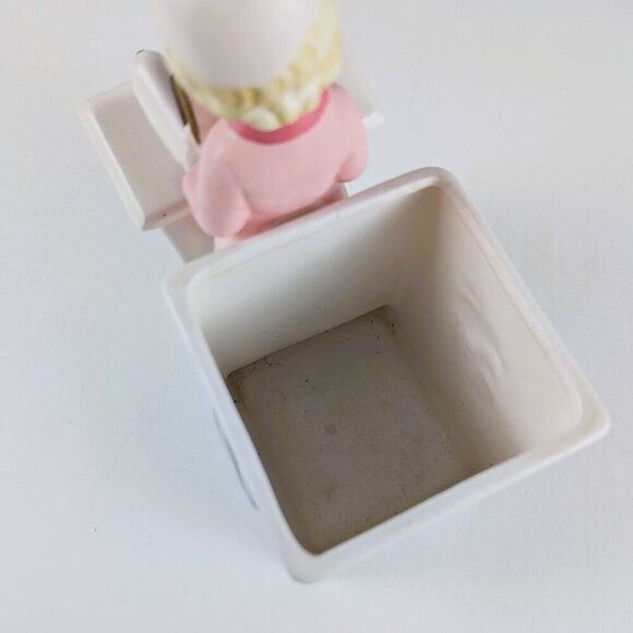 Vintage 60s Bat Mitzvah Jewish Girl Ceramic Planter - Picture 7 of 11